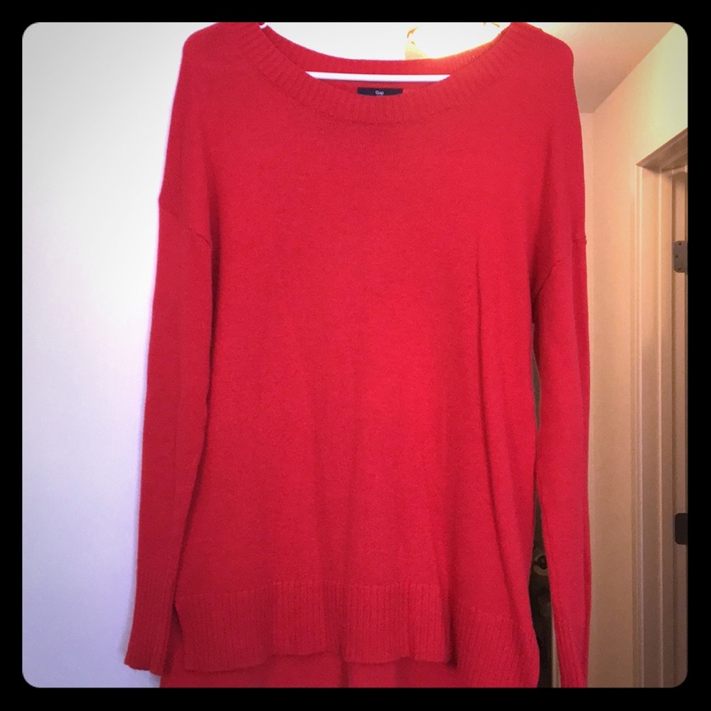 Red GAP sweater